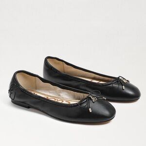 Sam Edelman Felicia Ballet Flat in Black Leather | size 9.5
